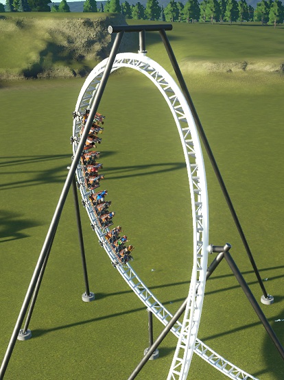 Eens de Torque genoeg snelheid heeft, kan je overgaan tot Loopings en dergelijke.