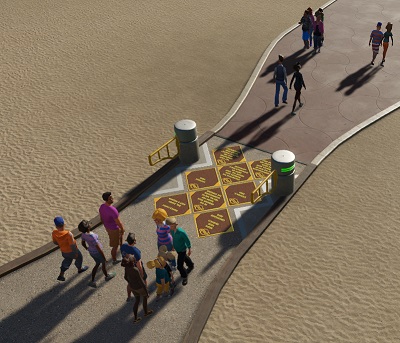 De Parkingang heet je bezoekers welkom of vaarwel, al naargelang de richting die ze uitgaan.