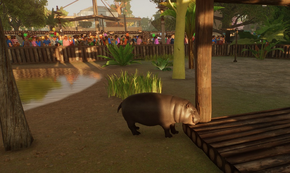 Het Dwergnijlpaard is één van de drie extra Dieren uit de Deluxe-versie van Planet Zoo.