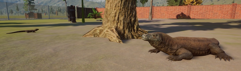 Jonge en oude Komodovaranen in dezelfde kooi? In Planet Zoo kan het!