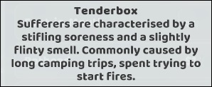 Tenderbox is wat er gebeurt als het kampvuur niet wil branden...