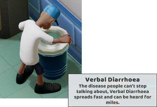 Verbal Diarrhoea-Patiënten hebben sterke braakneigingen.