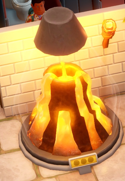 Een Lava Lamp bestaat uit een enorme conische buis, met een miniatuurvulkaan erin, waar de 'lava' uitstroomt en zo voor licht zorgt. Slim gezien, toch?