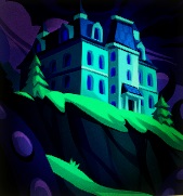 Op een heuvel staat het Paranormal Detection Agency: een herenhuis dat baadt in een luguber licht.