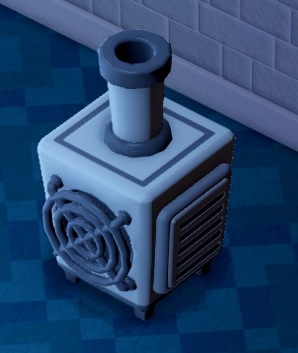 De Small Mister is een luchtbevochtiger met aan de bovenkant een uitlaatbuis voor de vochtige lucht en aan de rechterkant een vierkant raster met gleuven. Vooraan heeft het apparaat een cirkelvormig gat, beschermd door een cirkelrooster.