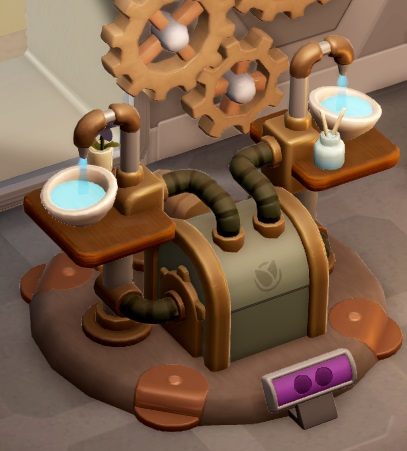 Spa Point II ziet er ongeveer hetzelfde uit als versie I, maar bij de tweede incarnatie zijn er twee dikke buizen bijgekomen, uit de machine naar de bassins. Op het linkerbassin staat een kleine bloempot; op het rechterbassin staat een potje parfum-met-geurstokjes.